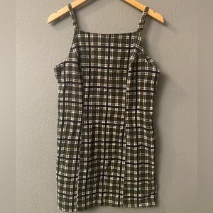 Vintage County Seat Plaid Corduroy Mini Dress